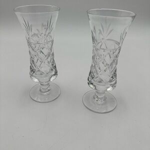 Vintage pair of glass by Royal Brierley Crystal Bruce